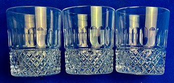 Quality Vintage Cut Crystal Whisky Glasses