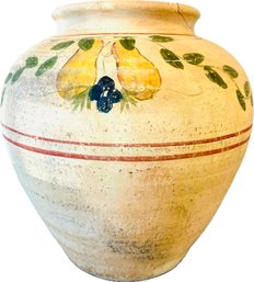 Handpainted Pottery Urn