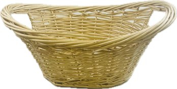 Vintage Natural Tone Wicker Basket