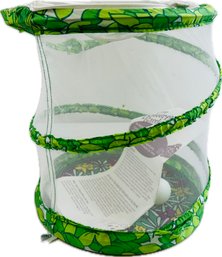 Popup Butterfly Habitat With Zipper Closure - Includes Paperwork & Butterfly Life-Cycle Poster