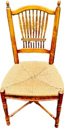 Wheat Sheaf Back Chair With Rush Seat