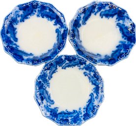 English Flow Blue Grindley Argyle Bowls