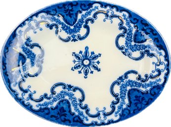 Knox Flow Blue New Wharf Pottery 8.5 Inch Plate