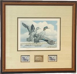 1987 Guy Coheleach Medallion Edition Kansas Waterfowl Habitat Stamp Print