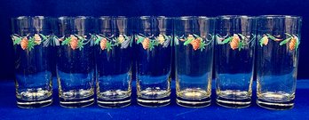 Lenox Water Glasses -  'Poppies On Blue' Pattern