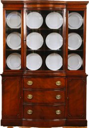 Vintage Drexel Breakfront, China Cabinet, Or Bookcase - Signed 'Drexel New Travis Court'