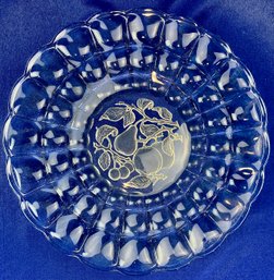 Cut Crystal 12.75' Serving Piece - Imperial Intaglio Fruit Monticello Line