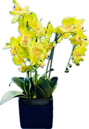 Faux Potted Orchid