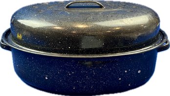 Speckled Enamel Covered Roaster