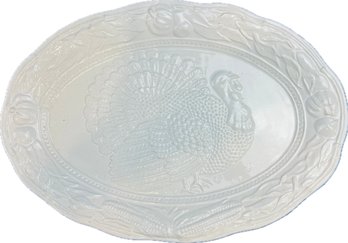 Portuguese Pottery Platter - Signed On Base