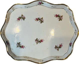 Porcelain Vanity Tray - Signed On Base