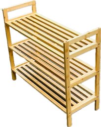 Wooden Slatted Shelf