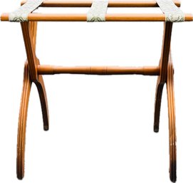 Folding Luggage Rack With Embroidered Ribbon Crossbanding