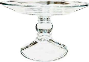 Glass Pedestal Cake Plate - 7.75' Diameter