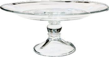 Glass Pedestal Cake Plate - 10.5' Diameter