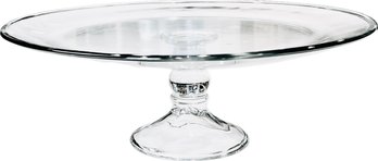 Glass Pedestal Cake Plate - 12.75' Diameter