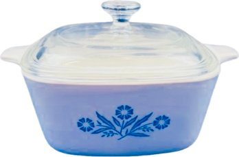 Small 2 3/4 Cup Corning Cornflower Casserole With Lid