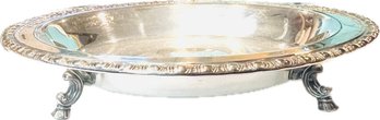 Vintage Silver Plate Footed Centerpiece Bowl - Signed 'Roger's & Bro'