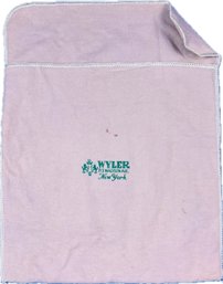 Vintage Wyler New York Madison Ave Felt Silver Storage Bag