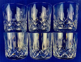 Waterford Crystal Whiskey & Double Old Fashioned Glasses- 'Lismore Pattern' - Elegant! - Signed 'Waterford'