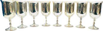 Silver Plated Wine Goblets - Signed 'Oneida'