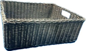 Wicker Storage Basket With Handles