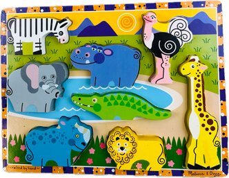 Melissa & Doug Chunky Puzzle - Safari Animals