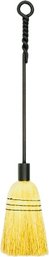 Wrought Iron Fireplace Broom With Twist Design Handle