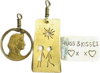 Collection Of Gold Tone & Silver Tone Charms