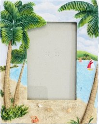 Resin Frame With Tropical Design