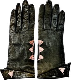 Vintage 'B. Altman Trefousse' Kid Leather Gloves - Made In France - Signed 'B. Altman - Trefousse Gloves'