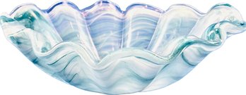 Wave Edge Glass Bowl - Colors Of The Sea