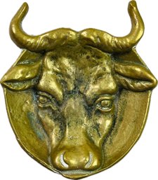 Vintage Brass Bull Ashtray - Trinket Dish