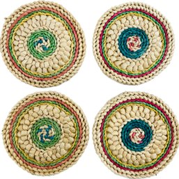 Set Of Four Straw Trivets