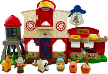 Fisher-Price Little People Toddler Learning Toy Caring For Animals Farm Playset With Smart Stages For Pretend