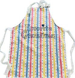 Kitchen Apron - Embroidered 'Favorite Grandma