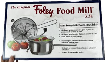 Food Mill - Foley Stainless Steel Food Mill Cookware - With Original Box