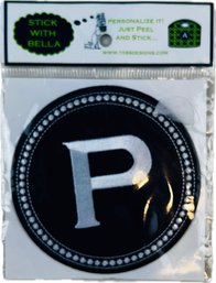 New! Never Used Or Opened! Peel & Stick Patch - Initial 'P'