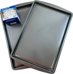 Non-stick Baking Cookie Sheets With Renolds Baking Cups