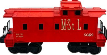 Lionel 6059 M&StL SP Caboose Early Painted Red Version