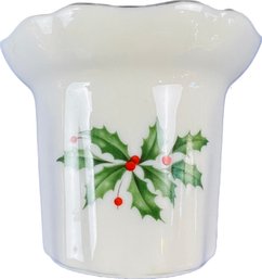 Lenox Holiday Collection Porcelain Votive - Signed 'Lenox Holiday Votive'