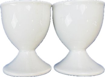 Vintage White Porcelain Egg Cups