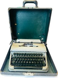 Vintage Olympia Typewriter & Carry Case - Signed 'Olympia'