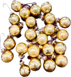 Set 24 Gold Christmas  Balls