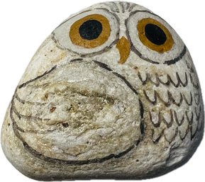 Handpainted Stone Owl