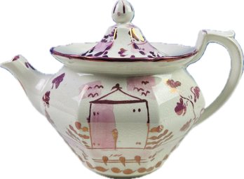 Vintage English Porcelain Lusterware Teapot