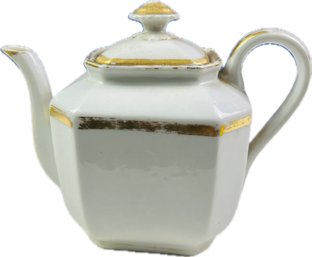 Vintage English Ironstone Teapot - Signed 'JP'