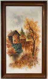 Original Painting By W Zeller - Mill And Mill Pond