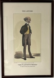 'The Lawyers' 1872 Vanity Fair Reprint