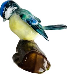 Porcelain Bird Figurine - Signed 'Crown Staffordshire England'